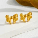 Sweet bow tie earrings | stainless steel and color guaranteed
