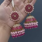 traditional Indian Jhumka earrings