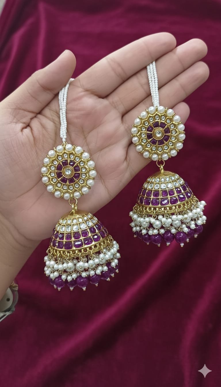WhatsApp-Image-2026-02-05-at-11.30.59.jpeg traditional Indian Jhumka earrings - Image 1