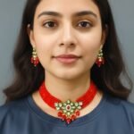 Indian best quality choker necklace set for women