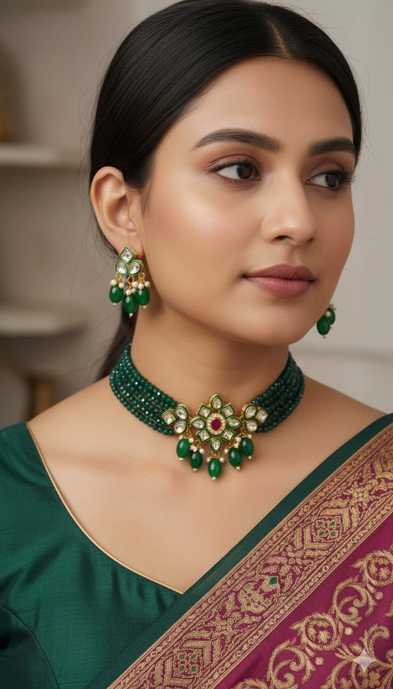 WhatsApp-Image-2026-02-15-at-10.14.40.jpeg Indian best quality choker necklace set for women - Image 1