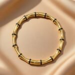 styled as a bamboo joint bangle.
