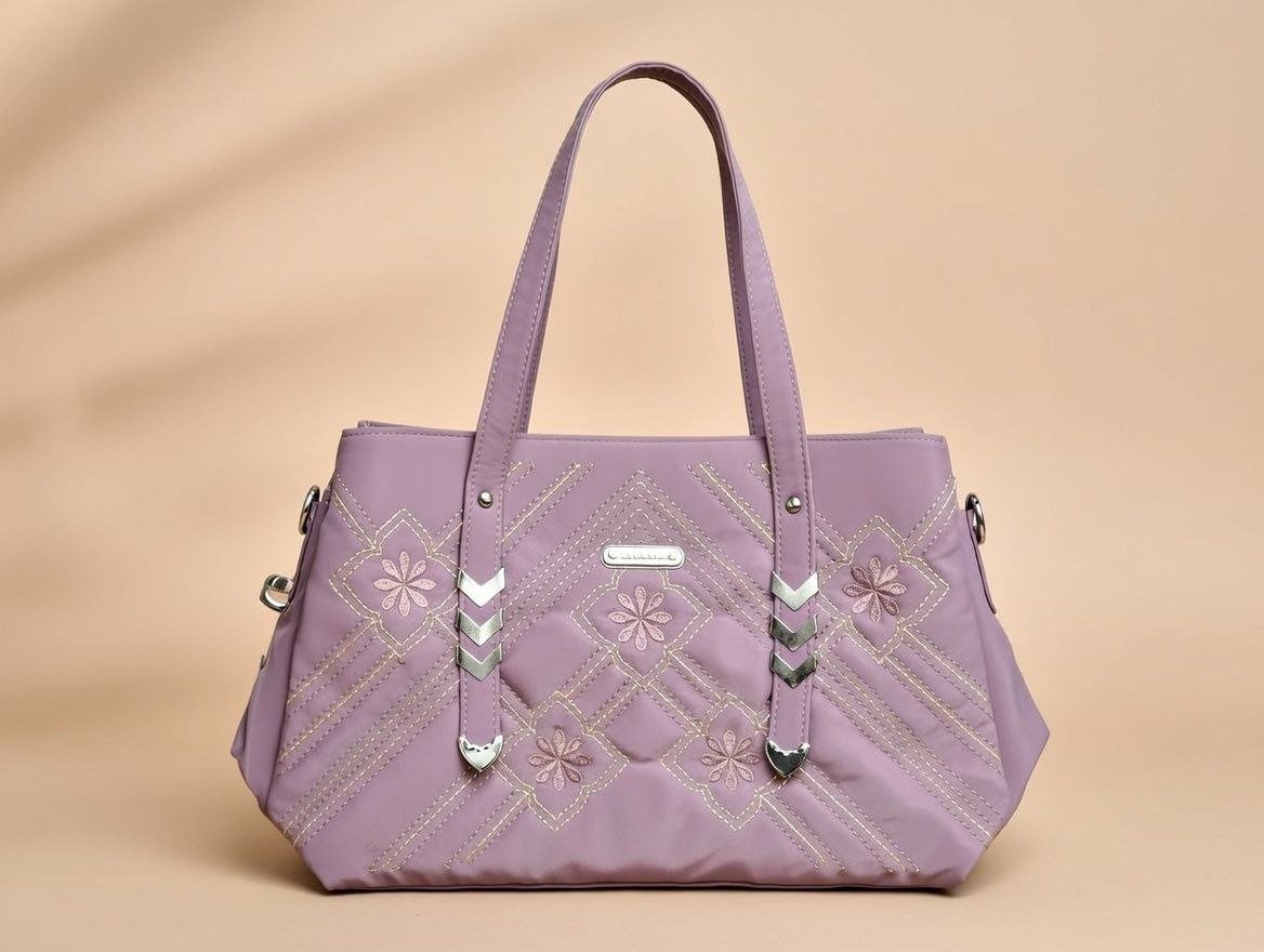 photo_13_2026-02-10_01-00-55.jpg purple quilted ladies' handbag. - Image 1