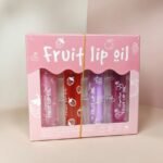 Fruit lip oil" set from the brand Dragon Ranee.  box
