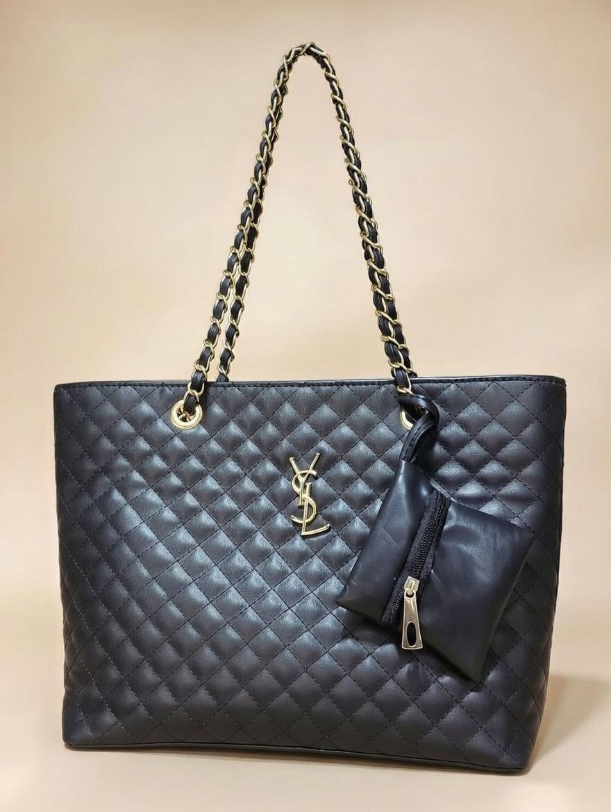 photo_5_2026-01-10_15-02-21.jpg Premium Peach Diamond-Quilted Tote Bag with Elegant - Image 1