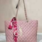 PremiumQuilted Handbag with Gold Chain Strap