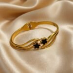 stainless steel 18K gold-plated bracelet