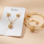 gold-plated 3-piece jewelry set for women
