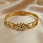 stainless steel 18K gold-plated bracelet