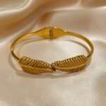 stainless steel 18K gold-plated bracelet