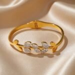stainless steel 18K gold-plated bracelet
