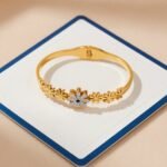 stainless steel 18K gold-plated bracelet