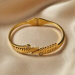 stainless steel 18K gold-plated bracelet