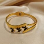 stainless steel 18K gold-plated bracelet