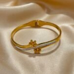 stainless steel 18K gold-plated bracelet