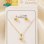simple design gold plate jewellery